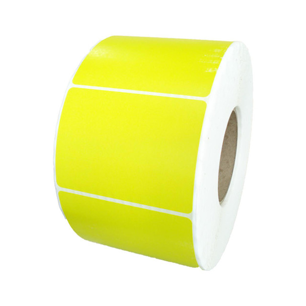 TSL Approved Yellow Polyester Labels 25 X 25mm -2000 Per Roll 
