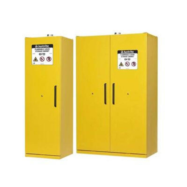  Justrite 90-Minute EN Safety Storage Cabinets - Yellow 