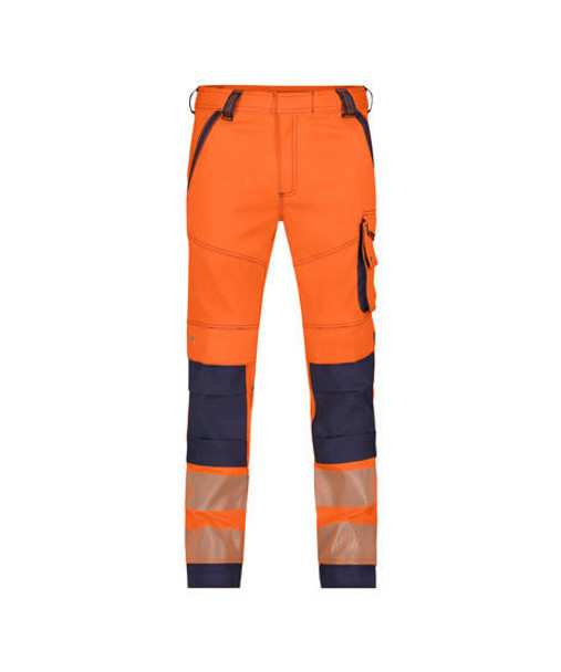 Dassy DASSY Aruba (201063) Hi-Vis Work trousers with stretch with knee pockets Orange/Navy 