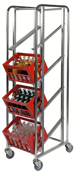  Kongamek Bin Trolleys w/ Adjustable Shelves, 410 x 585 x 1880 