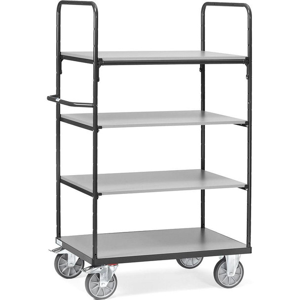  Fetra Shelved trolley in anthracite grey Platform 