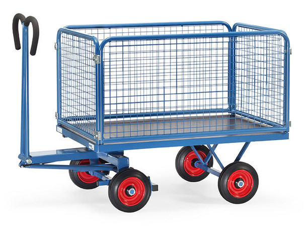  Fetra Platform Hand Truck with ends and sides made of wire lattice 