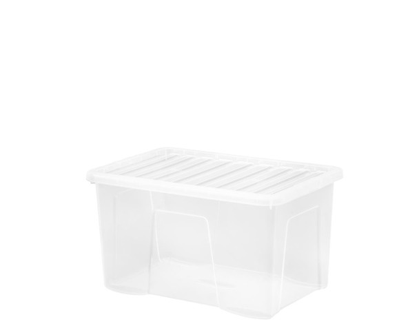 WHAM Wham Crystal 60Ltr Box & Lid Clear, 60.00 x 40.00 x 33.00 cm 