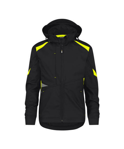 Dassy DASSY Kalama Softshell jacket Black/Fluo yellow 