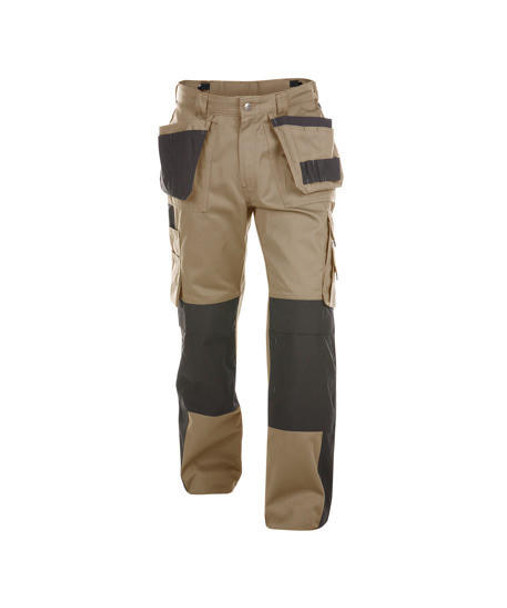  Dassy SEATTLE Two-Tone Work Trousers - Beige/Black - Waist 36 - Leg 32" 