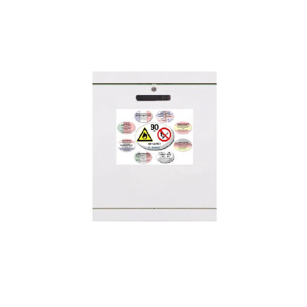 Ecosafe ECOSAFE Fire-proof safety cabinet 90 minutes under-bench 1 sliding door 