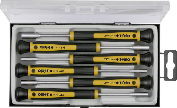  Felo 249 Precision Screwdriver 6 piece set with 2C-handle 