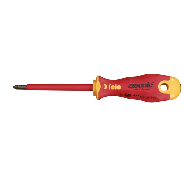  Felo 417 VDE ERGONIC Phillips Z Screwdriver insulated 1000V 