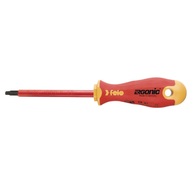  Felo 419 VDE ERGONIC Square Screwdriver insulated 1000V 