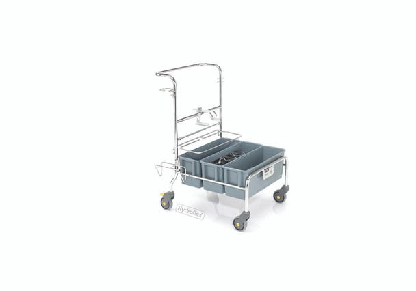  Hydroflex PurMop 2.0 ERGO 300 Cleanroom Trolley with Mop Wetting System 3 buckets 