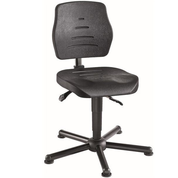  Meychair Chair, heavy-duty, with glider, W15-25-TG-PU; PU black 
