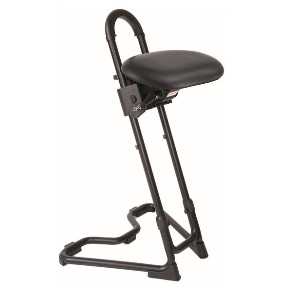  Meychair Sit-Stand, clamping version, AF6-KL 31-31;imit.leather black 