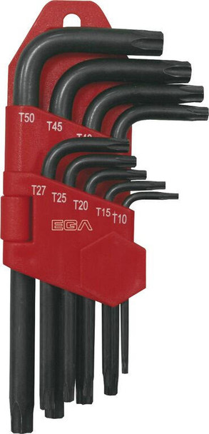  EGA Master Set Of 9 Torx Key Wrenches Long Serie (T10-T50) 