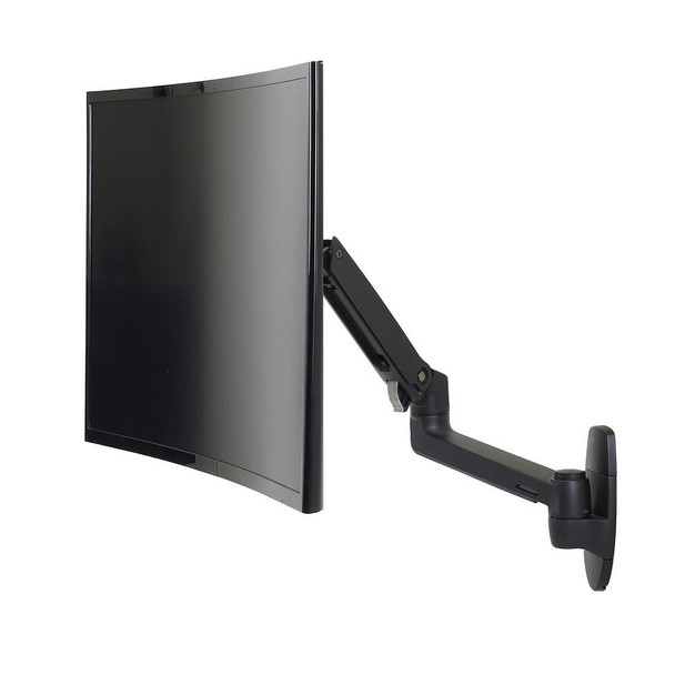  Ergotron LX Wall Mount LCD Arm in Matte Black 