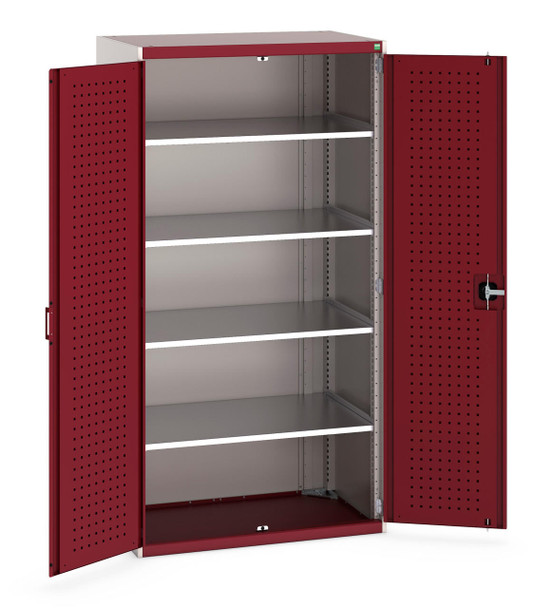  Bott Cupio Cupboard with Perfo Doors and 4 Shelves 