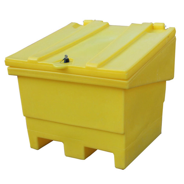 TSL Approved Grit Bin/Rock Salt Container with hinged lid 250ltr capacity 