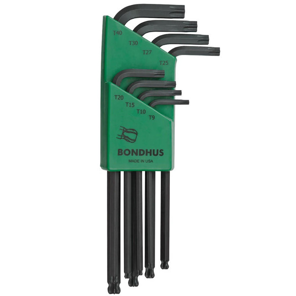  Bondhus Set 8 BallStar L-Wrenches T9-T40 