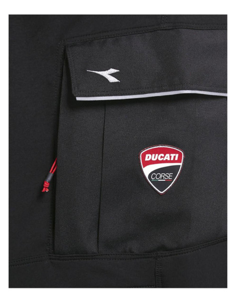 Diadora Utility Diadora Pant motor cargo Ducati, BLACK/PHANTOM  Diadora Utility Diadora Pant motor cargo Ducati, BLACK/PHANTOM