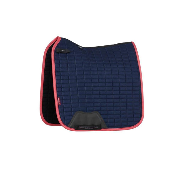  Saddle Pad Square Navy & Cranberry 