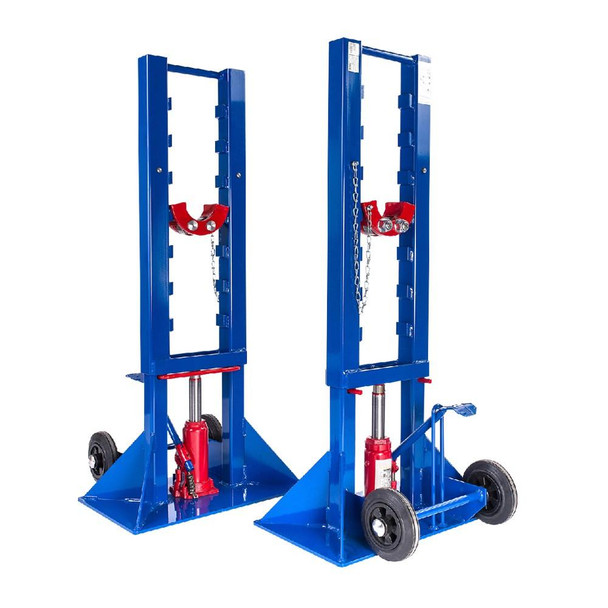 Cable Equipements AXO 10T EAX100-32 Hydraulic Jacks (pair + axle) for Cable Drums, max load 10000kg 