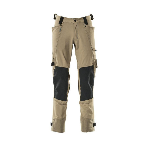  Mascot® Advanced Trousers with Kevlar Kneepad Pockets , Light Khaki (AS) 