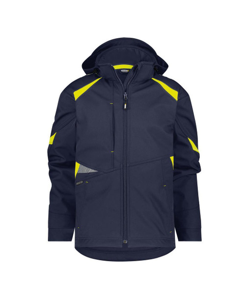  DASSY Kalama Softshell jacket Midnight blue/Fluo yellow (AS) 