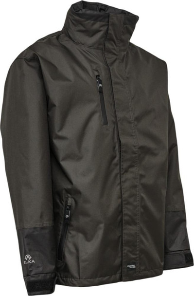  Elka Working Xtreme rain jacket with a 2-way zipper, Grey/Black (AS) 