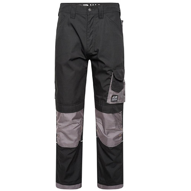  JCB Workwear Trade Rip Stop Trouser, Black/Grey 