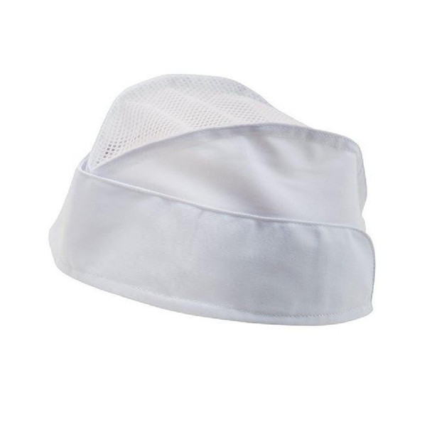  Velilla Garrison Mesh Chef's Hat, White 