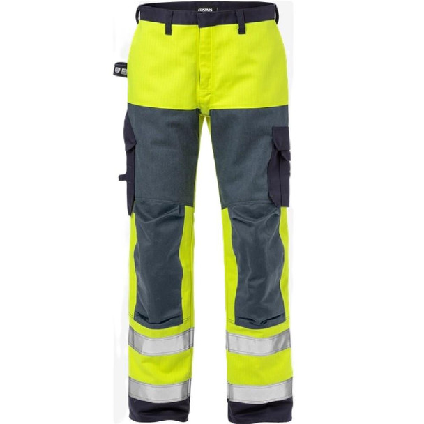  Fristads Flame High Vis Trousers Class 2 2585 FLAM 