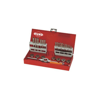Thread Cutting Set 1 and 2 in Steel Case 31 Piece - Total Source