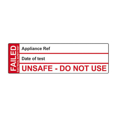 Fail Test Label - 50 Roll SAV (50 x 15mm)