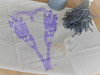 Lavender Heart Dishtowel by JMohr