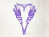 Lavender Heart Dishtowel by JMohr