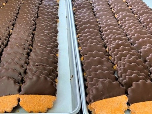 Red Chile Chocolate Dipped Biscochitos (1 Dozen)