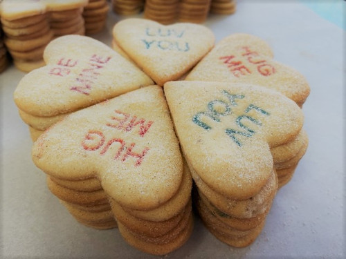 Traditional Biscochito Conversation Hearts