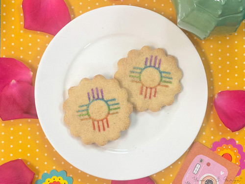 1 Dozen Rainbow Zia Traditional Biscochitos