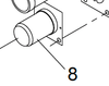 Furnace Intake Tube; For Suburban Furnace NT-12S/ NT-16S/ NT-20S/ NT-16SE/ NT-20SE/ NT-16SEQ/ NT-20SEQ/ NT-16SQ/ NT-20SQ; 7-1/4 Inch Length