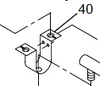 Water Heater Burner Mounting Bracket; For Suburban Water Heater SW-Series Water Heater