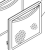 Suburban Oven Door with Glass (031446BK) 22 inch