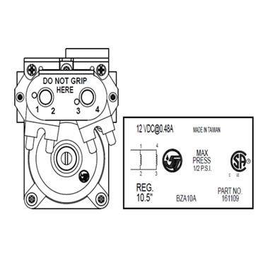 Suburban Gas Solenoid Valve 521073 (for SF and SFQ Furnaces)