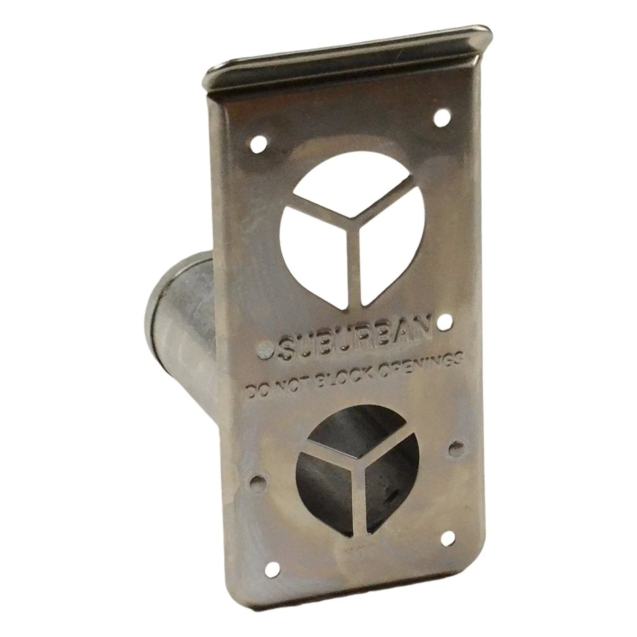 Furnace Vent; For Suburban Furnace; Exhaust Tube With Cap; 6 Inch Length x 2 Inch Diameter Pipe; With 3-3/4 Inch Width x 7-3/4 Inch Height Vent Cap