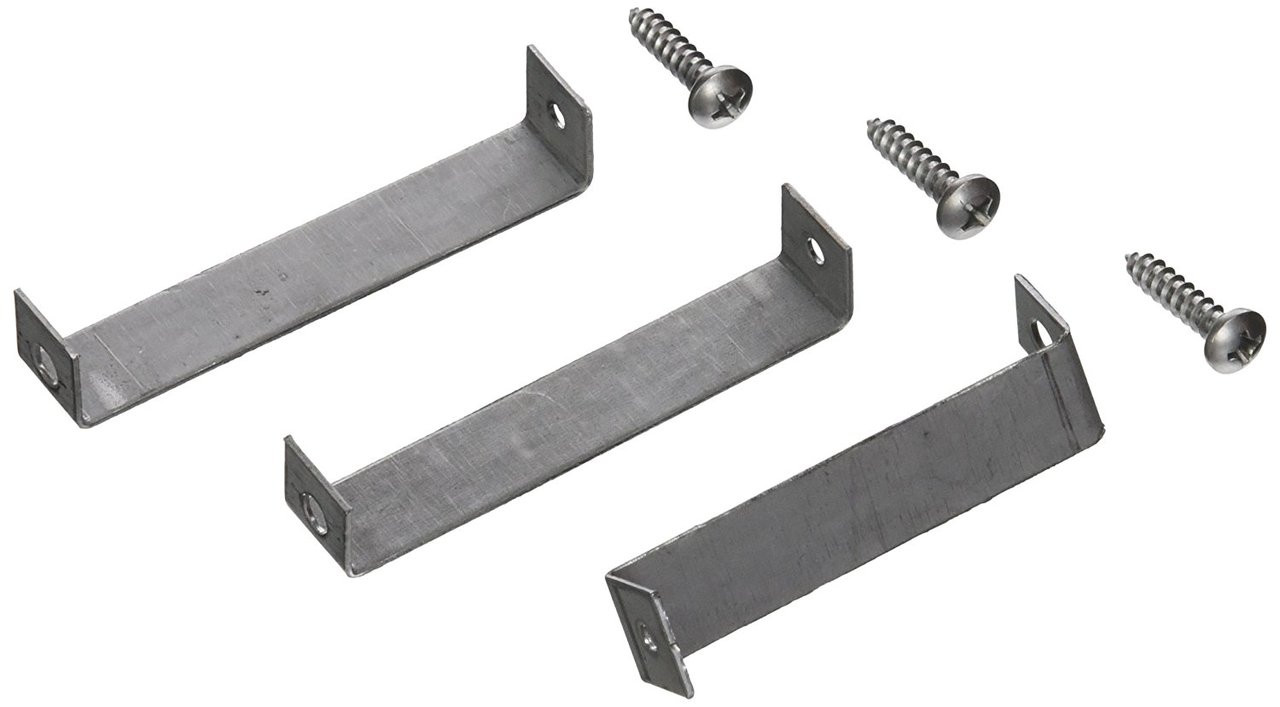 Water Heater Access Door Mounting Bracket; Water Heater Door Mounting Bracket; For Suburban Water Heater SW6; Flush Mount Type; With Mounting Screws