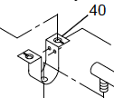 Water Heater Burner Mounting Bracket; For Suburban Water Heater SW-Series Water Heater
