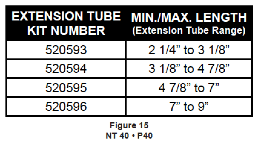 Suburban 520596 Furnace Vent Extension 7"-9" (NT40/P40)