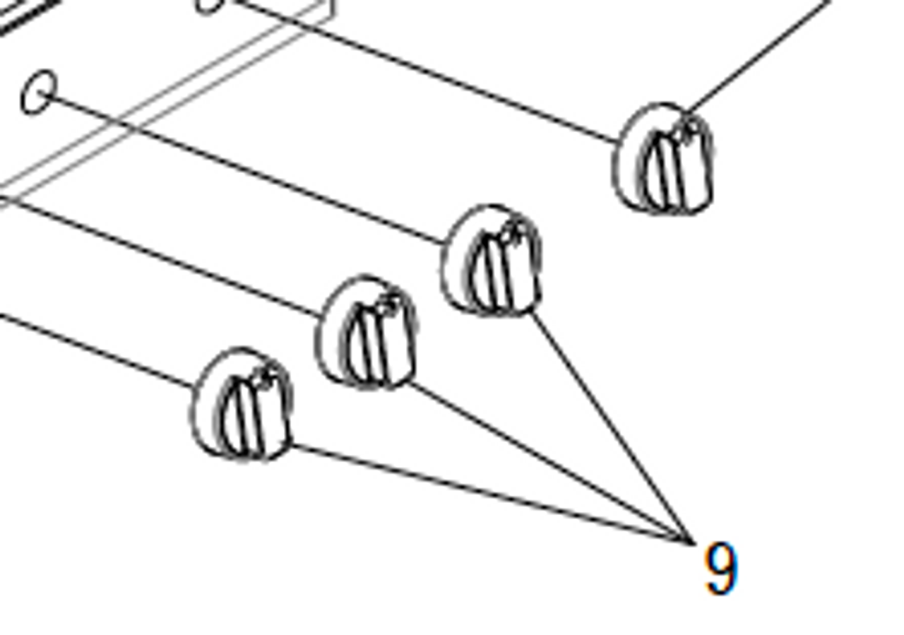 Suburban Stove Control Knob 140304 (3 Pack) Brushed Nickel Suburban