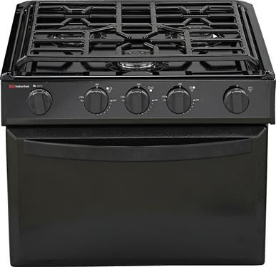 Suburban RV Gas Range 22 inch Black