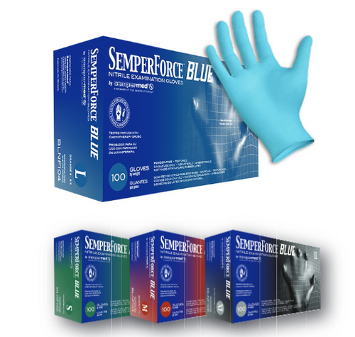 SemperForce Blue Nitrile Glove | BLNF102 | 5mil | Small