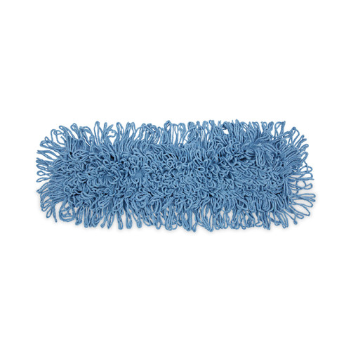 Mop Head, Dust, Looped-End, Cotton/synthetic Fibers, 24 X 5, Blue