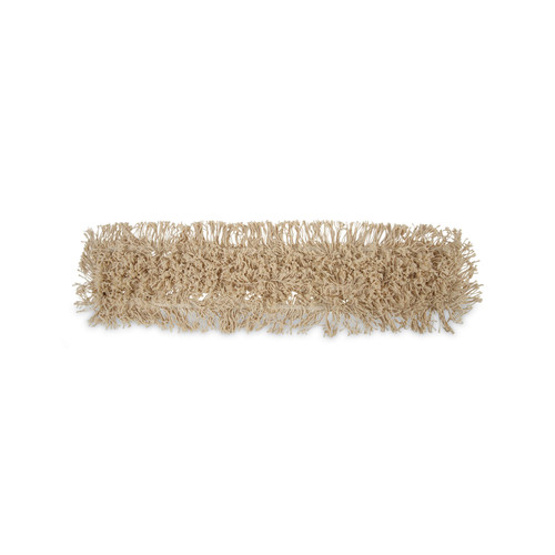 Industrial Dust Mop Head, Washable, Hygrade Cotton, 36w x 5d, White